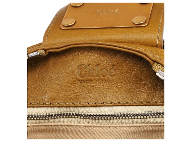Chloé Borsa a tracolla Paddington in pelle camel - vista 14