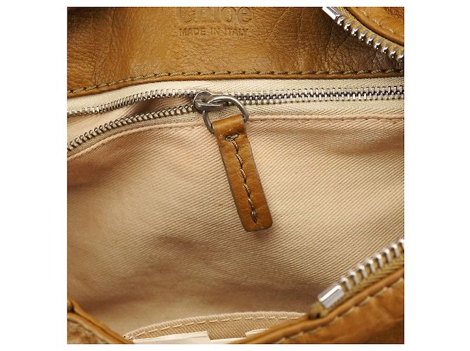 Chloé Borsa a tracolla Paddington in pelle camel - vista 15