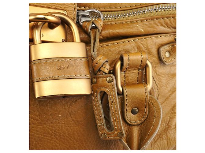 Chloé Borsa a tracolla Paddington in pelle camel - vista 8