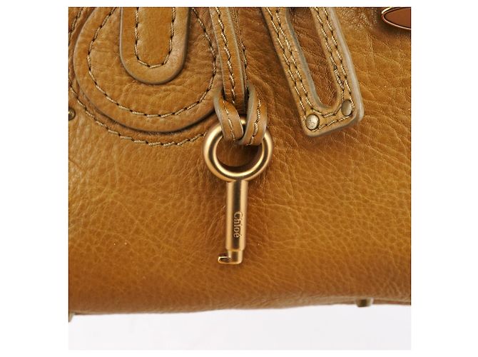 Chloé Borsa a tracolla Paddington in pelle camel - vista 9