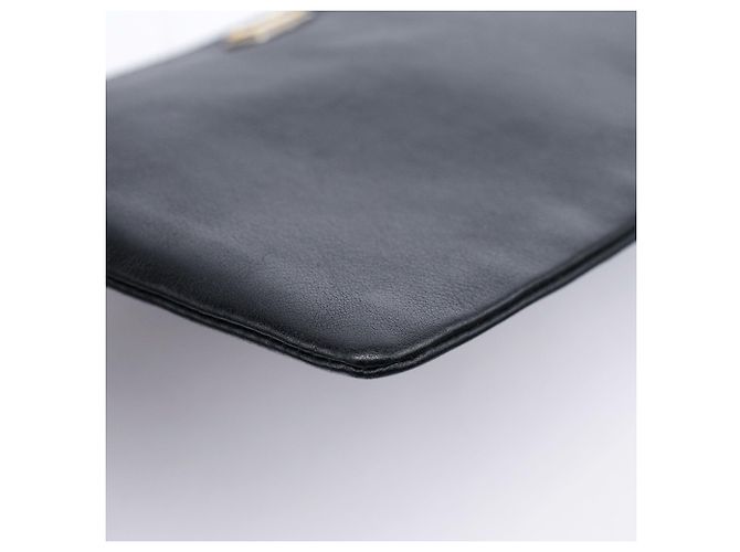 Dolce & Gabbana Borsa a tracolla in pelle nera con catena - vista 9