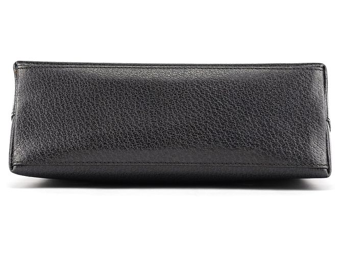 Gucci Anthrazitfarbene Lederhandtasche mit Bamboo-Griff - Ansicht 5
