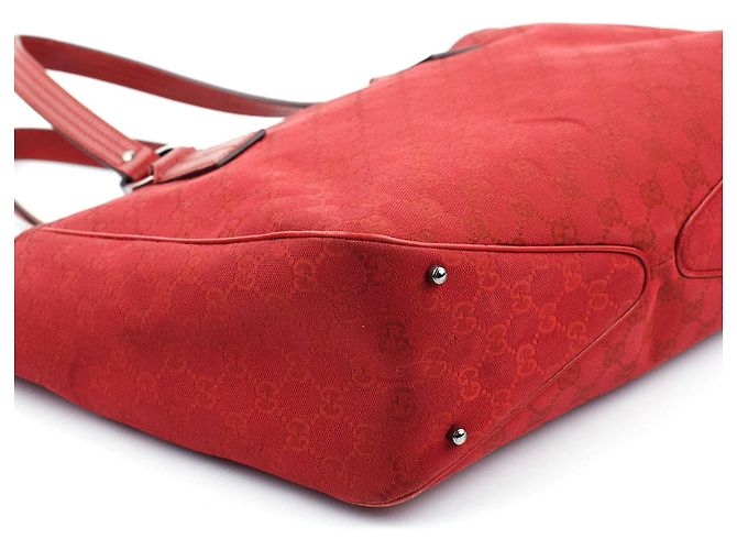 Gucci 113017 Borsa Tote GG Rossa - vista 6