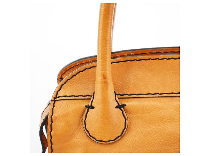 Chloé Borsa Tote Edith in pelle Tan - vista 10
