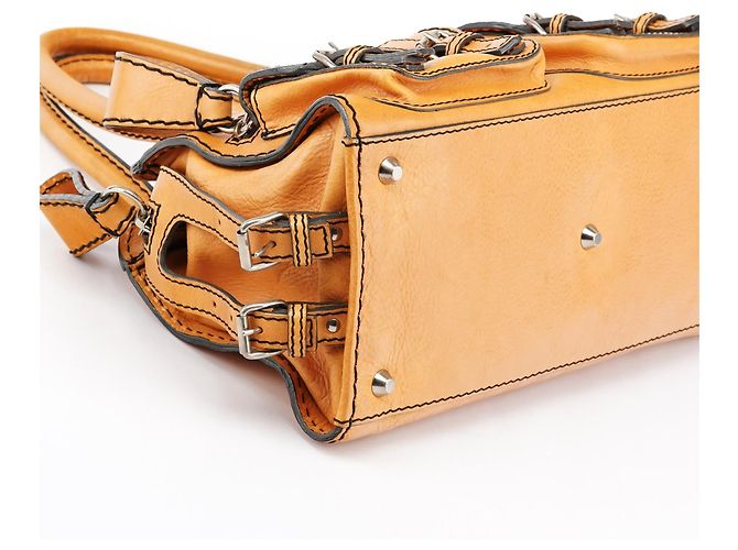Chloé Borsa Tote Edith in pelle Tan - vista 11