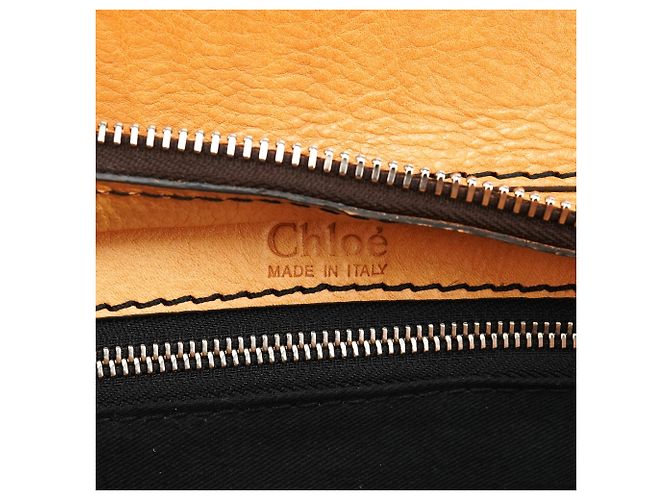 Chloé Borsa Tote Edith in pelle Tan - vista 14