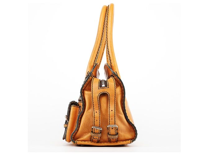 Chloé Borsa Tote Edith in pelle Tan - vista 2