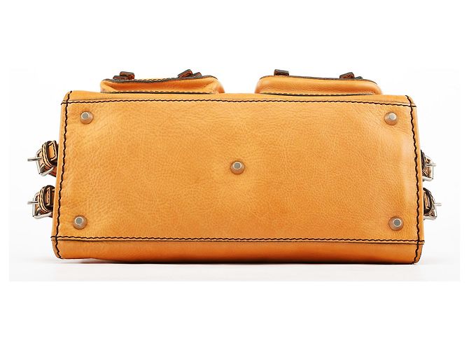 Chloé Borsa Tote Edith in pelle Tan - vista 4