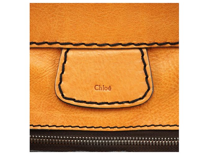 Chloé Borsa Tote Edith in pelle Tan - vista 6