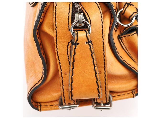 Chloé Borsa Tote Edith in pelle Tan - vista 7