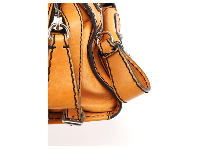 Chloé Borsa Tote Edith in pelle Tan - vista 9