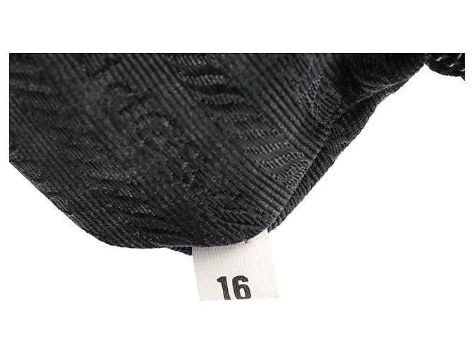 Prada Borsa a mano in nylon Tessuto Metal nero - vista 13