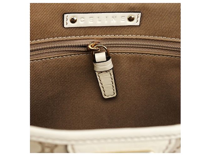 Céline Borsa Tote Monogram Beige White - vista 10