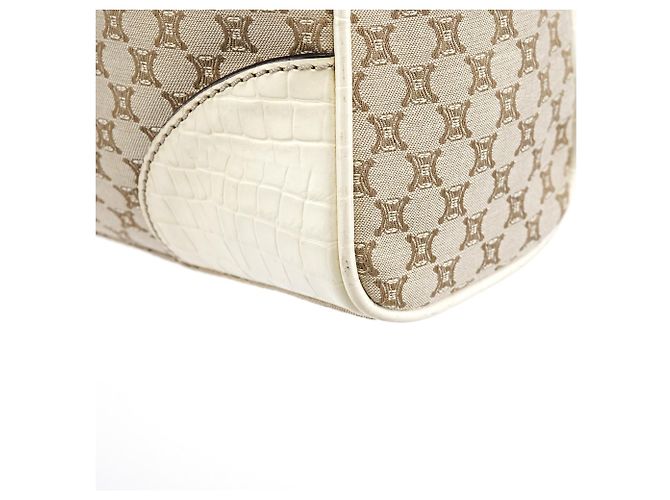 Céline Borsa Tote Monogram Beige White - vista 7