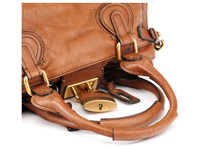 Chloé Borsa a tracolla Paddington in pelle marrone chiaro - vista 10