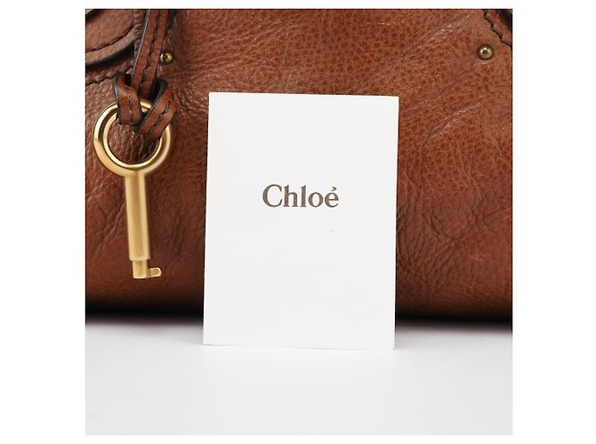 Chloé Borsa a tracolla Paddington in pelle marrone chiaro - vista 9