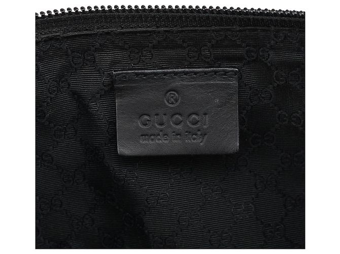 Gucci 07198 Pochette Boat in tela Beige Black - vista 10