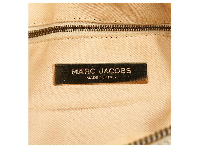 Marc Jacobs Borsa a tracolla Blake in pelle trapuntata avorio con tasche multiple - vista 13