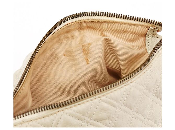 Marc Jacobs Borsa a tracolla Blake in pelle trapuntata avorio con tasche multiple - vista 16