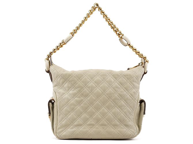 Marc Jacobs Borsa a tracolla Blake in pelle trapuntata avorio con tasche multiple - vista 3