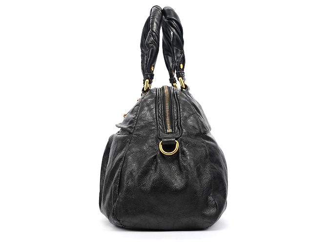 Marc by Marc Jacobs Borsa 2-Way Baby Aidan in pelle nera Twisted Q - vista 2