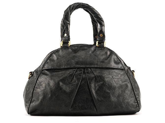 Marc by Marc Jacobs Borsa 2-Way Baby Aidan in pelle nera Twisted Q - vista 3