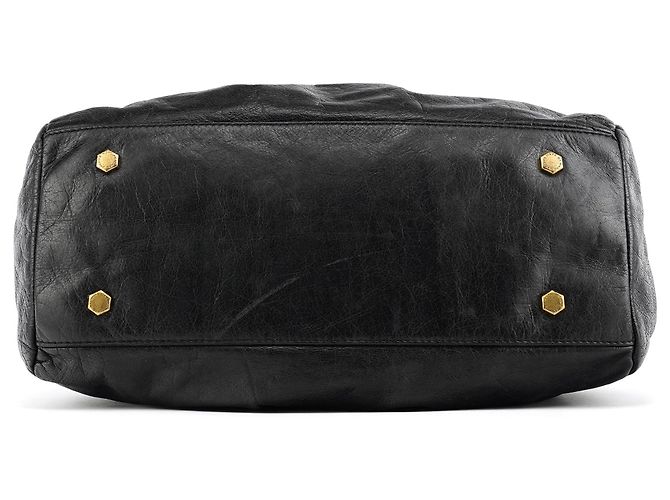 Marc by Marc Jacobs Borsa 2-Way Baby Aidan in pelle nera Twisted Q - vista 5