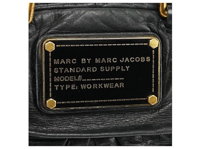 Marc by Marc Jacobs Borsa 2-Way Baby Aidan in pelle nera Twisted Q - vista 6