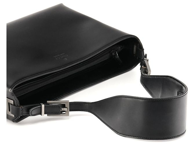 Gucci 001 3300 Borsa a tracolla in pelle nera - vista 9