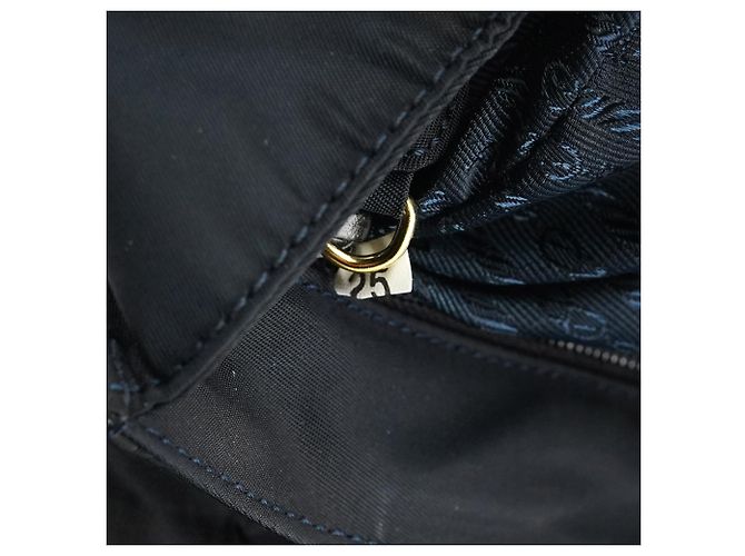 Prada Borsa con manico Navy Gold Tessuto Metallo - vista 13