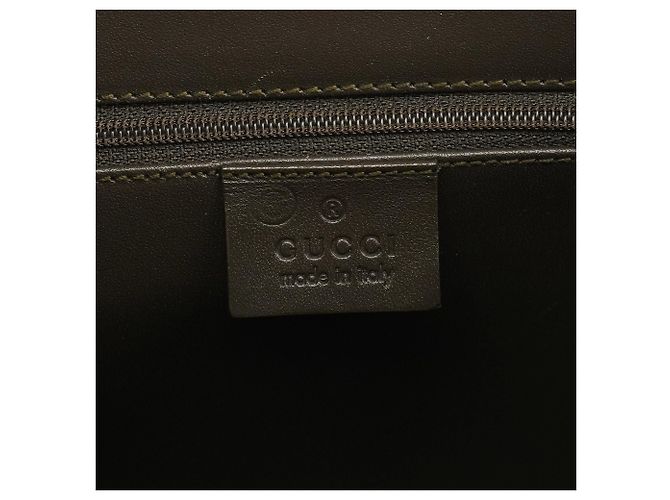 Gucci 002 1099 Borsa Tote in Raso Khaki - vista 11