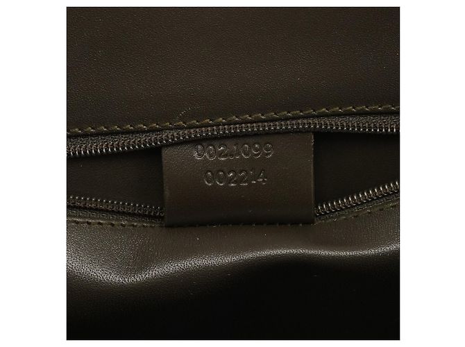 Gucci 002 1099 Borsa Tote in Raso Khaki - vista 13