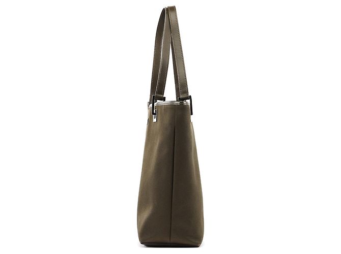 Gucci 002 1099 Borsa Tote in Raso Khaki - vista 2