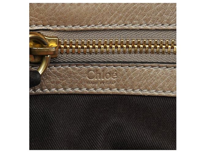 Chloé Borsa Bay 2-Way in pelle marrone - vista 13