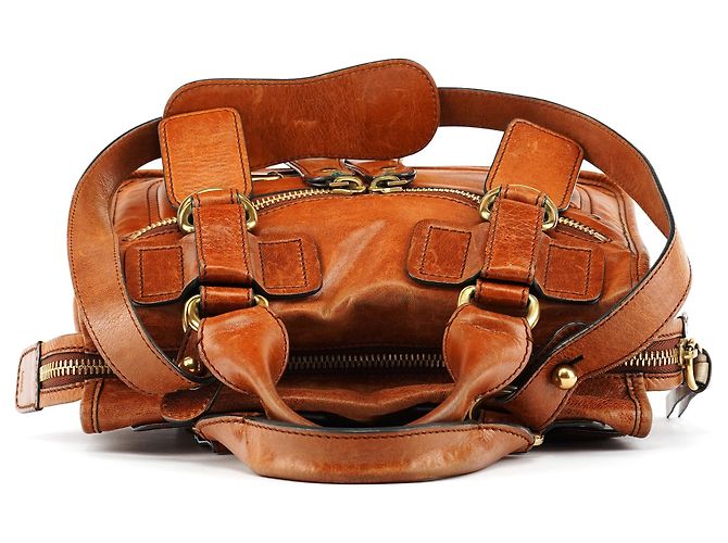 Chloé Borsa Bay 2-Way in pelle marrone - vista 4