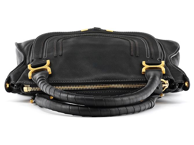 Chloé Borsa Marcie 2-Way in pelle nera - vista 4