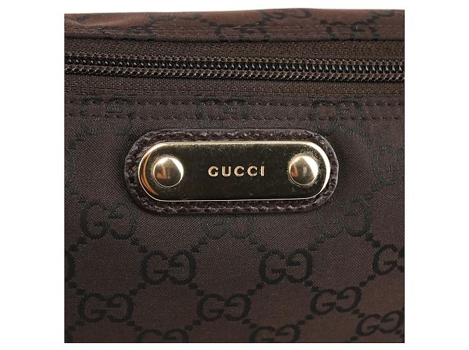 Gucci 257300 Pochette Boat GG Marrone Scuro - vista 6