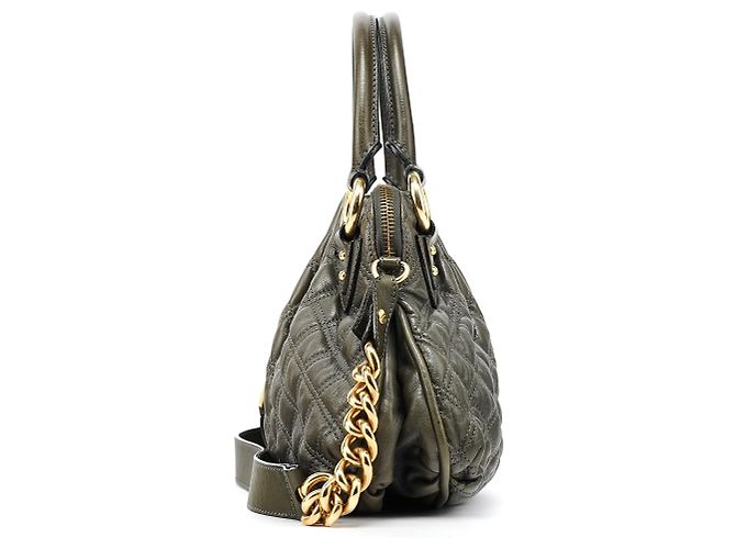 Marc Jacobs Bolsa 2-Way Stam em couro acolchoado cinza - vista 2