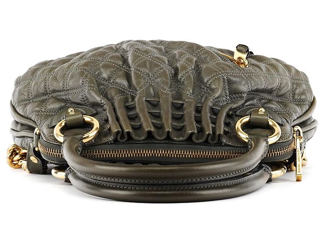 Marc Jacobs Bolsa 2-Way Stam em couro acolchoado cinza - vista 4