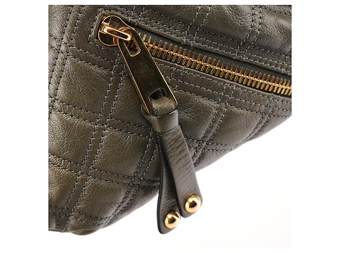 Marc Jacobs Bolsa 2-Way Stam em couro acolchoado cinza - vista 6