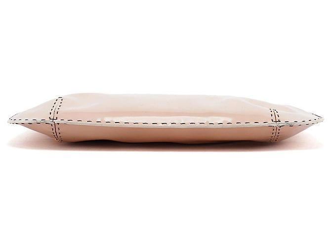 Gucci Borsa a tracolla con catena in pelle verniciata beige - vista 4