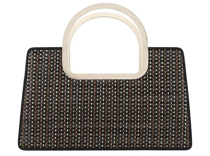 Chloé Handtasche mit oberem Griff aus gewebtem Metall in Schwarz Multicolour - Ansicht 3