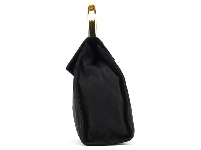 Prada Borsa a mano in nylon Tessuto Metallo blu navy - vista 2
