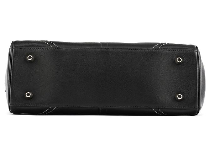 Coach Borsa Tote Hampton in pelle nera F08A70 - vista 4