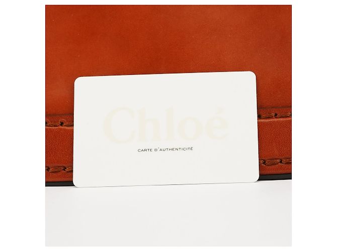 Chloé Bolsa de ombro em couro castanho claro com fivela - vista 13