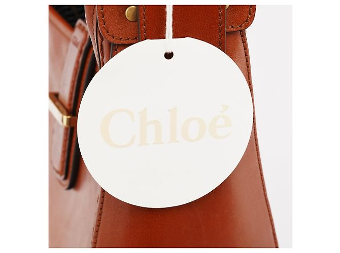 Chloé Bolsa de ombro em couro castanho claro com fivela - vista 15