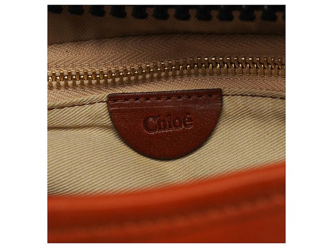 Chloé Bolsa de ombro em couro castanho claro com fivela - vista 17