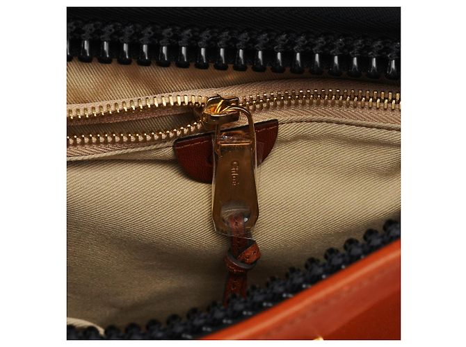 Chloé Bolsa de ombro em couro castanho claro com fivela - vista 18