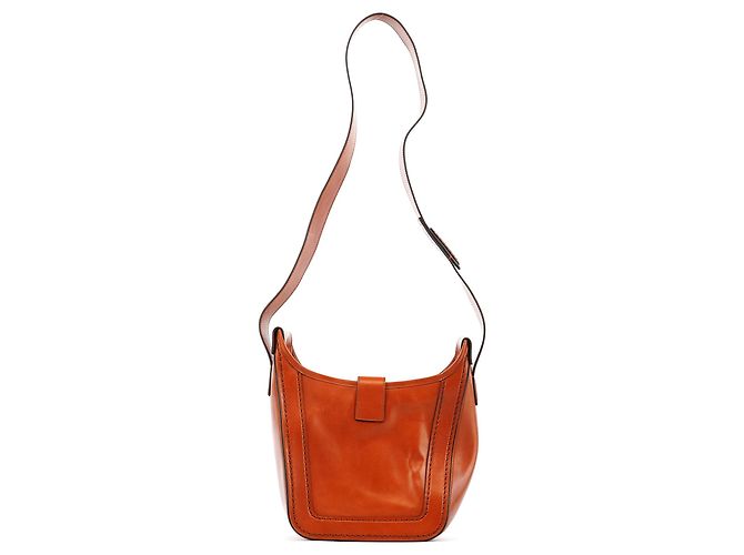 Chloé Bolsa de ombro em couro castanho claro com fivela - vista 3