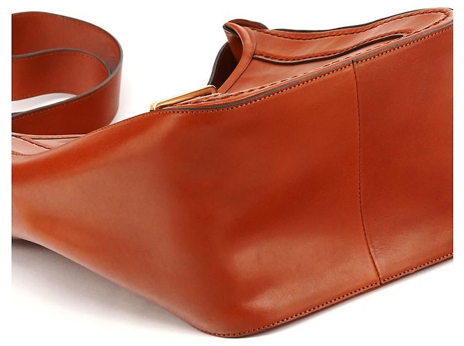 Chloé Bolsa de ombro em couro castanho claro com fivela - vista 7